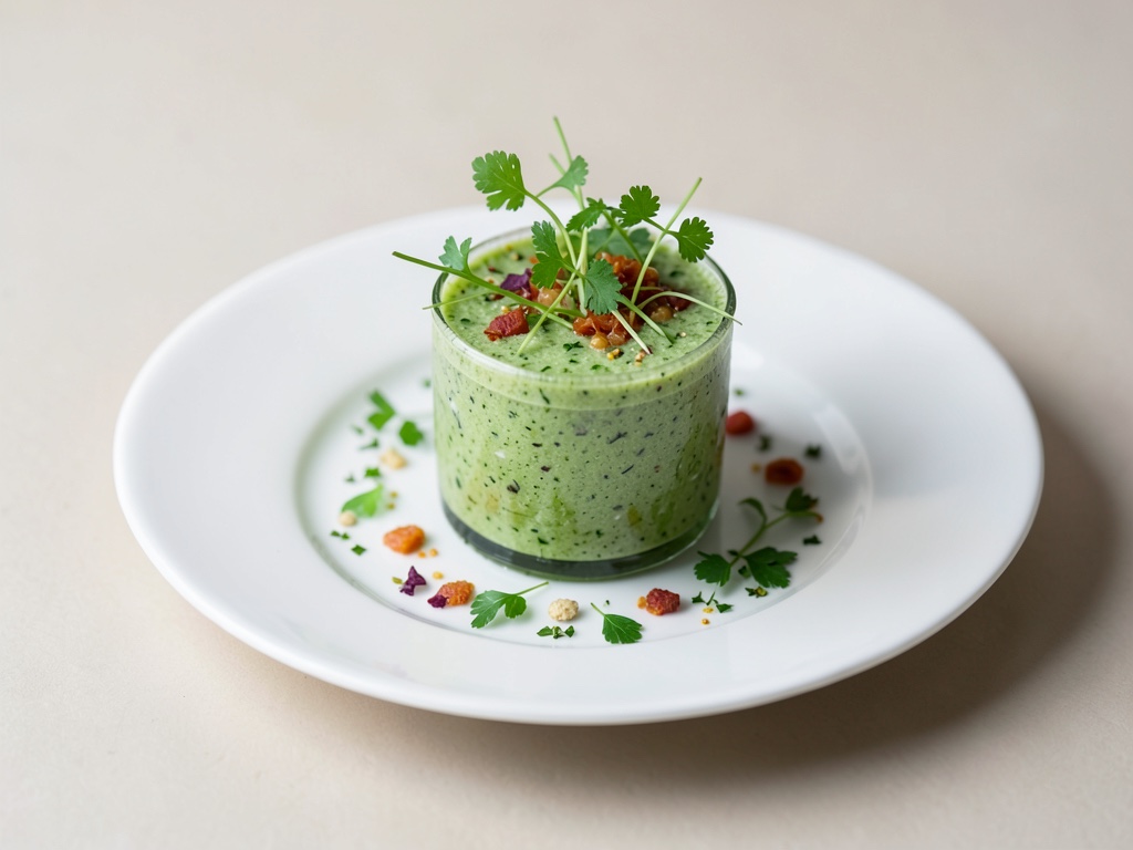 Frischer Kresse-Gurken-Smoothie