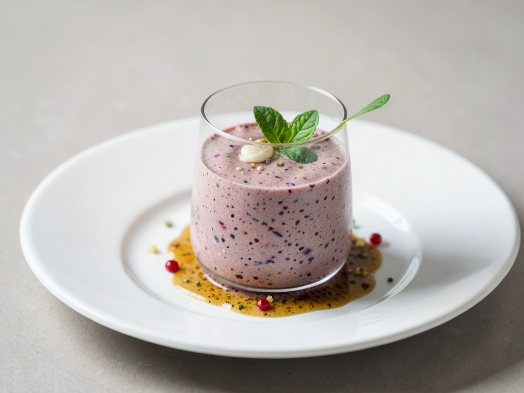 Cremiger Soja-Beeren-Smoothie