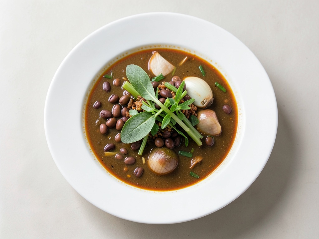 Wohltuende Sojabohnensuppe