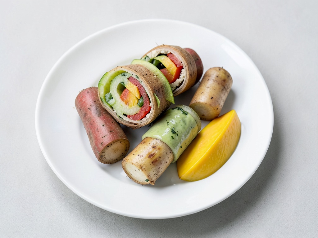 Rotoli di primavera vegani freschi
