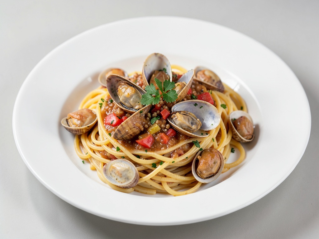 Spaghetti mit Muscheln