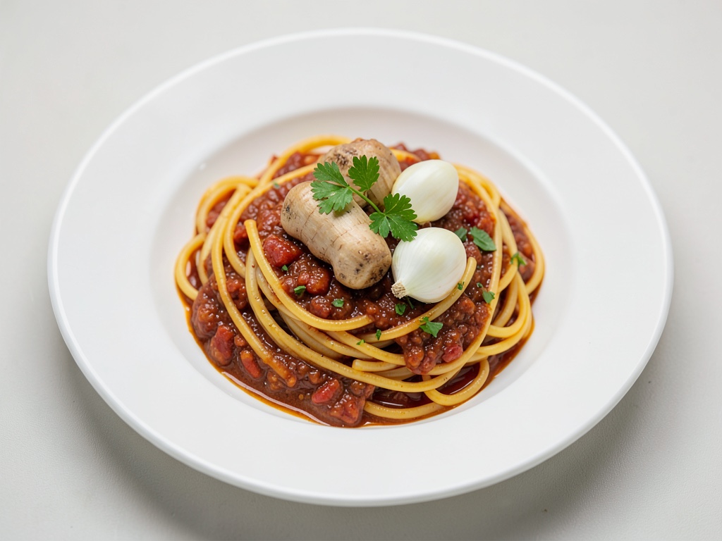 Bolognese-Soße mit Spaghetti