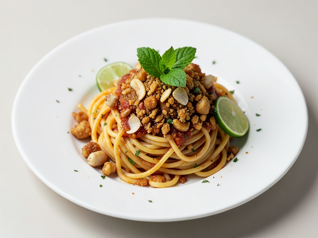Knoblauch-Limetten-Spaghetti