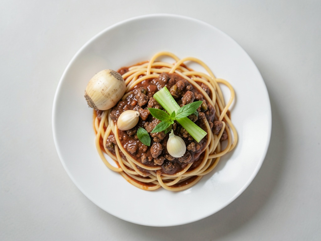Klassische Spaghetti mit Hackfleischsauce