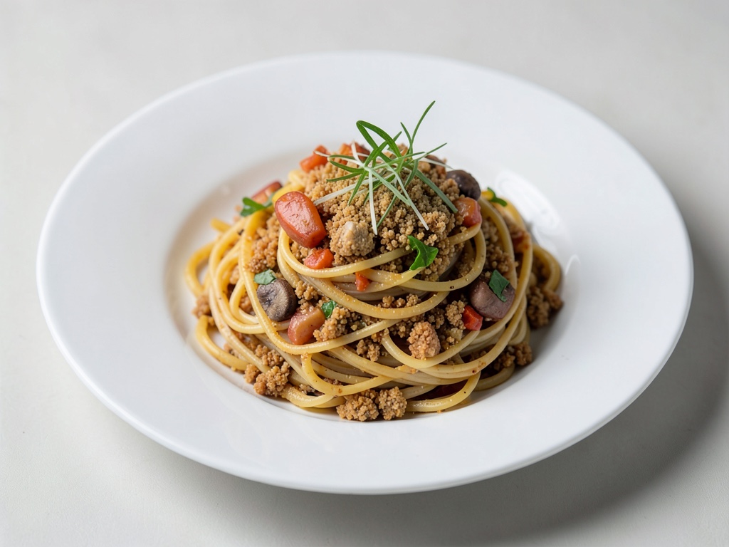 Knusprige Nuss-Spaghetti