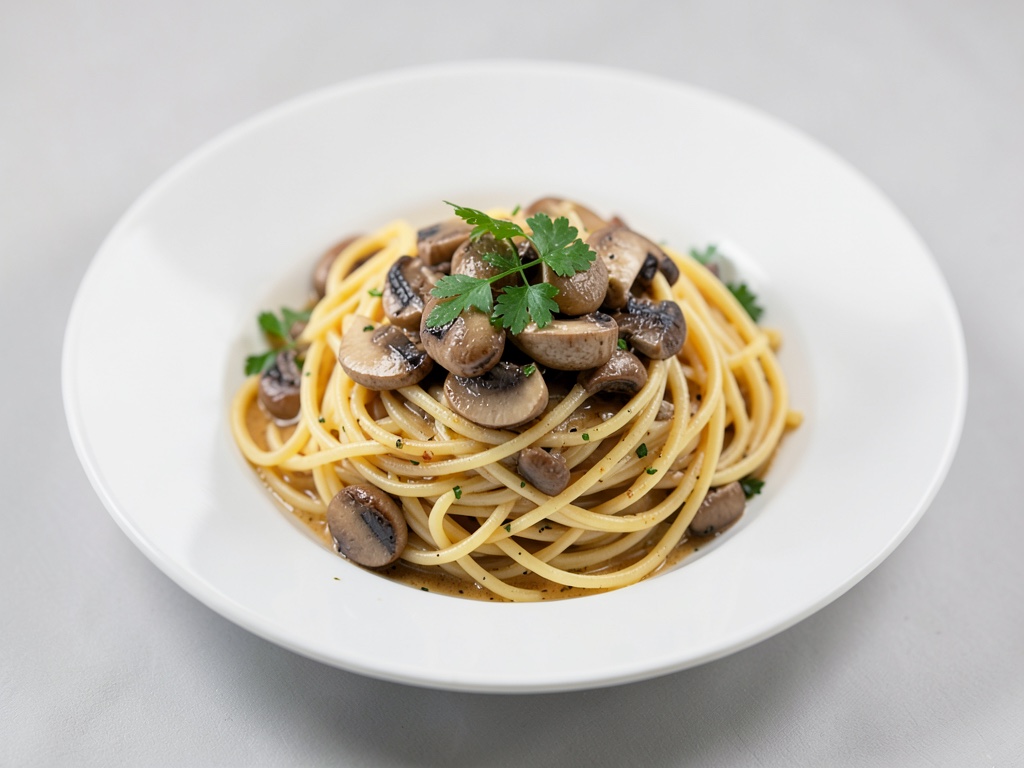 Pilz-Spaghetti