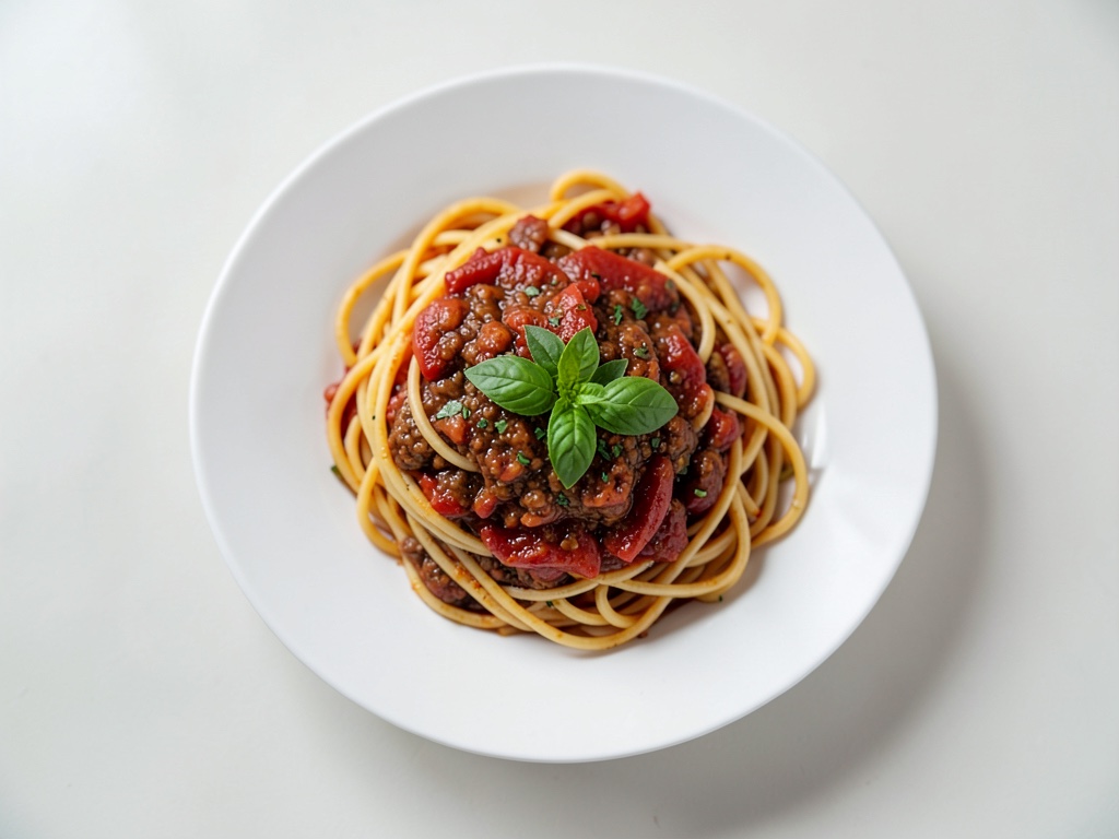 Spaghetti mit frischer Tomaten-Basilikum-Sauce