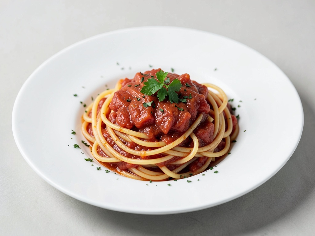 Espaguetis con salsa de tomate