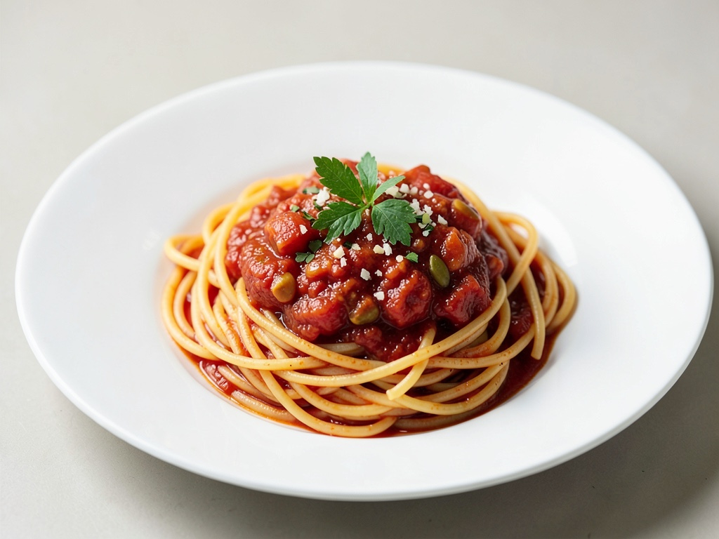 Spaghetti mit Tomatensoße
