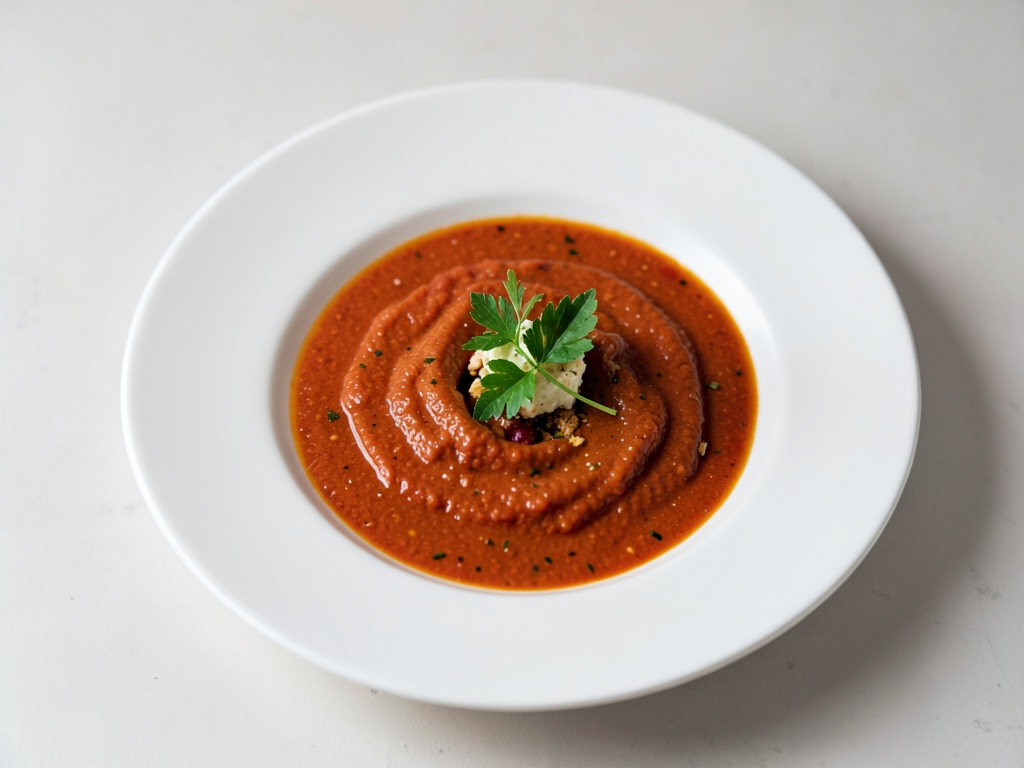 Zuppa di pomodori fresca spagnola (Gazpacho)
