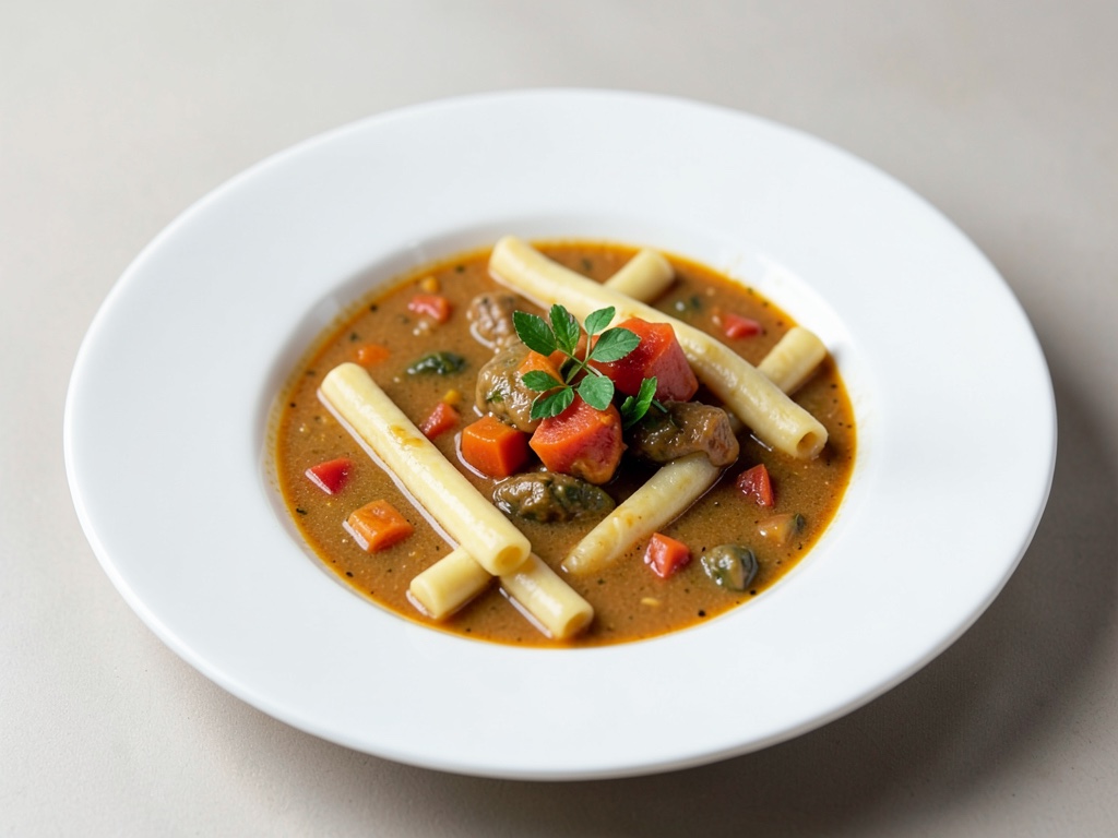 Soupe espagnole aux bâtonnets de fromage