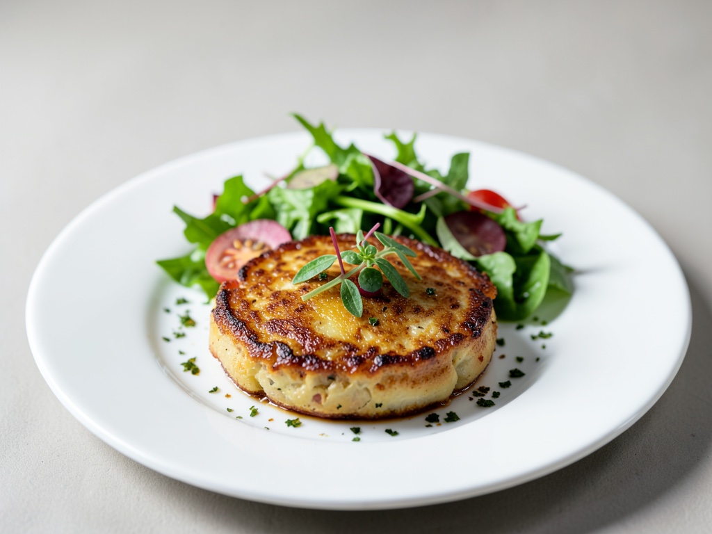Frittata spagnola di patate con insalata verde
