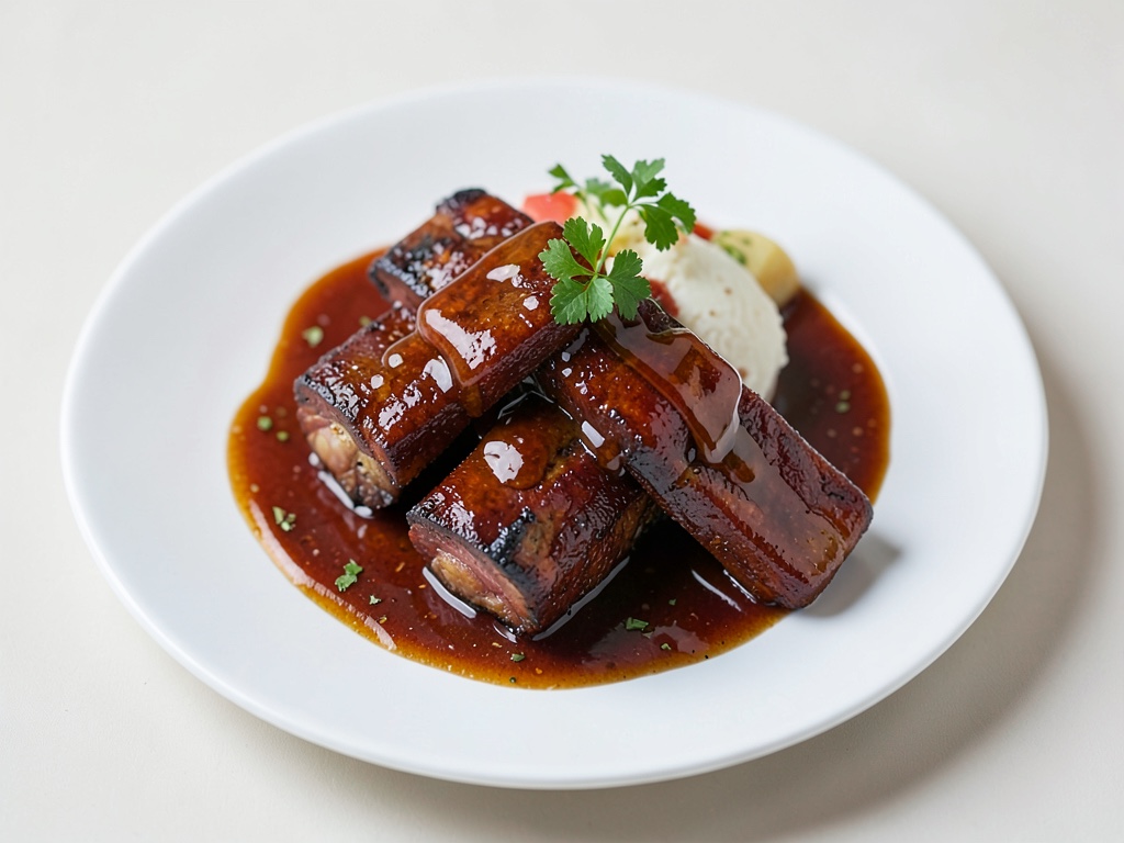 Costole di maiale cinesi con salsa al miele