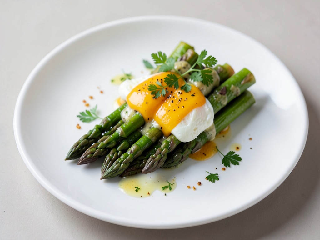 Asparago con vinaigrette alle uova
