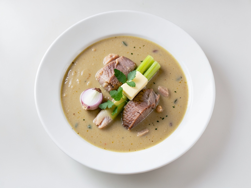 Sopa cremosa de espárragos