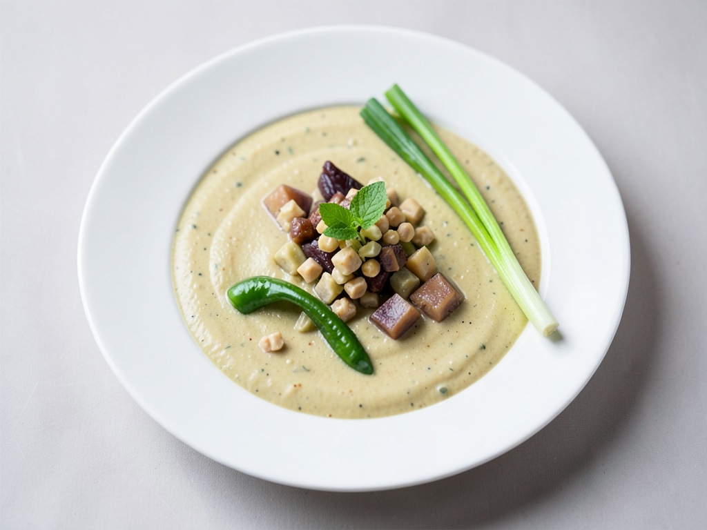 Zuppa cremosa di asparagi e cocco