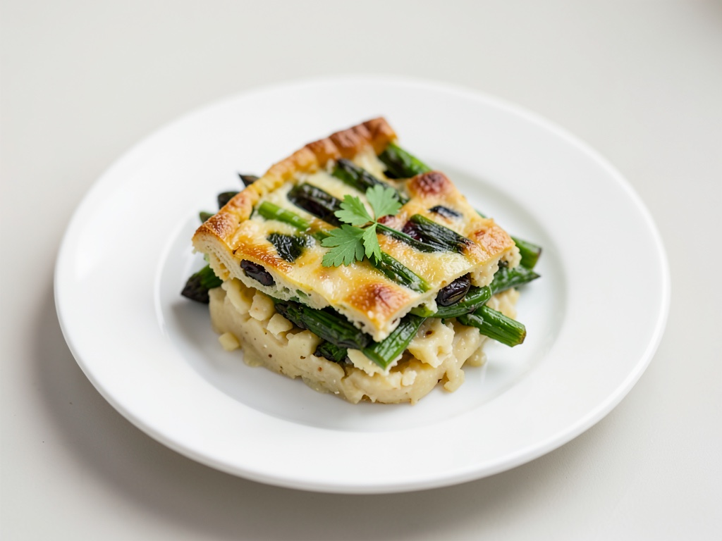 Torta di asparagi con base di patate