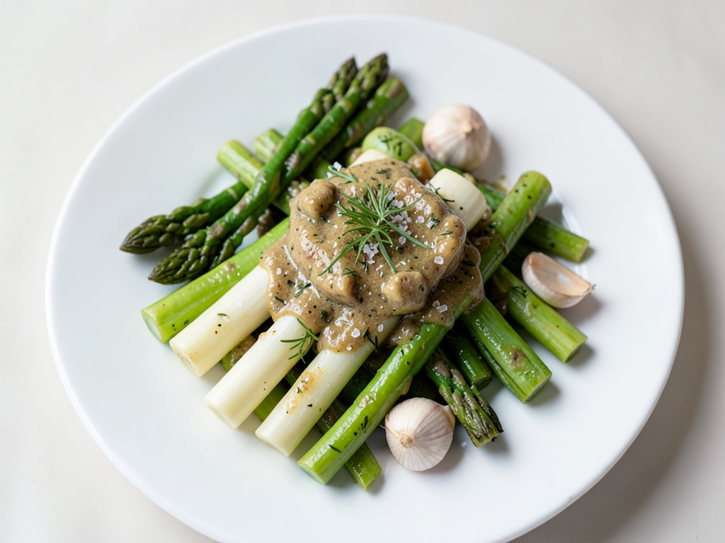 Spargelsalat mit Kräuter-Vinaigrette