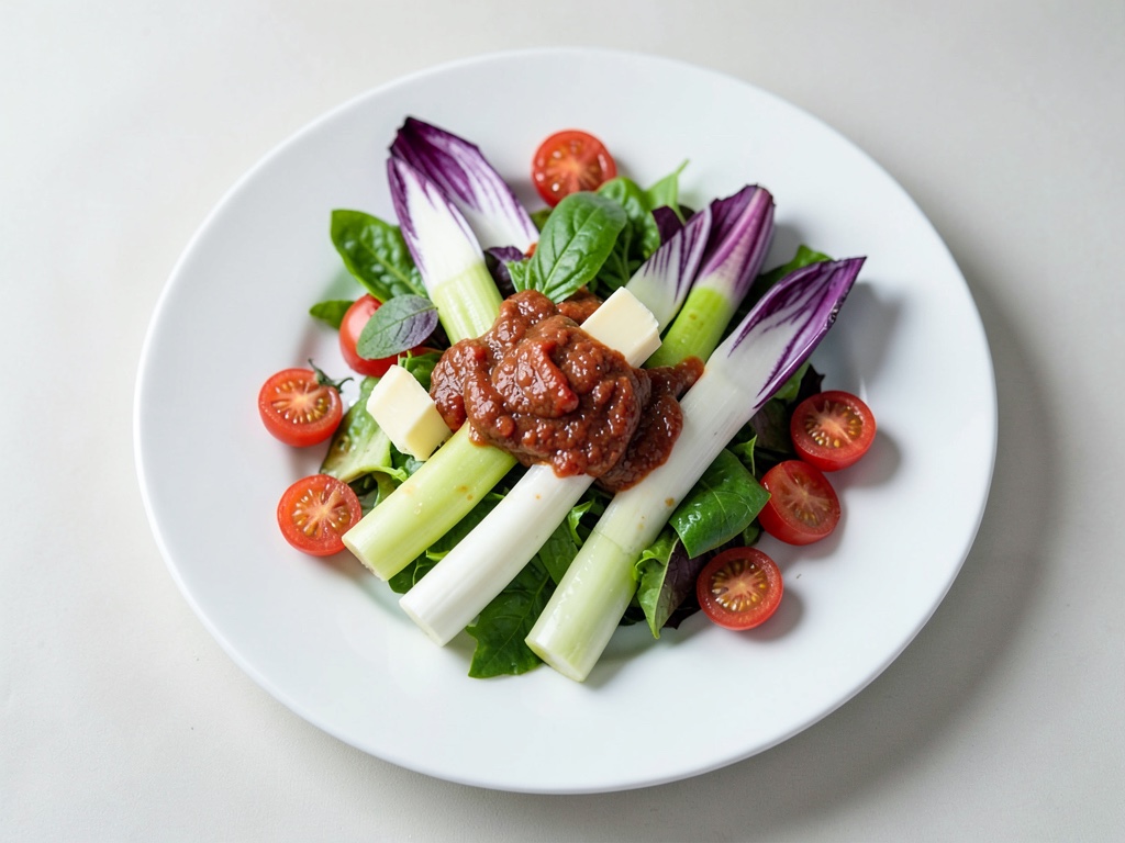 Insalata di asparagi con vinaigrette al pomodoro