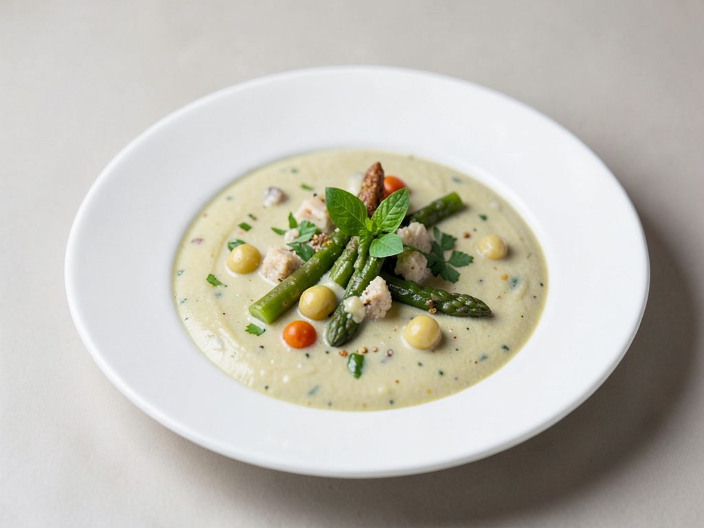Soupe crémeuse à l'asperge