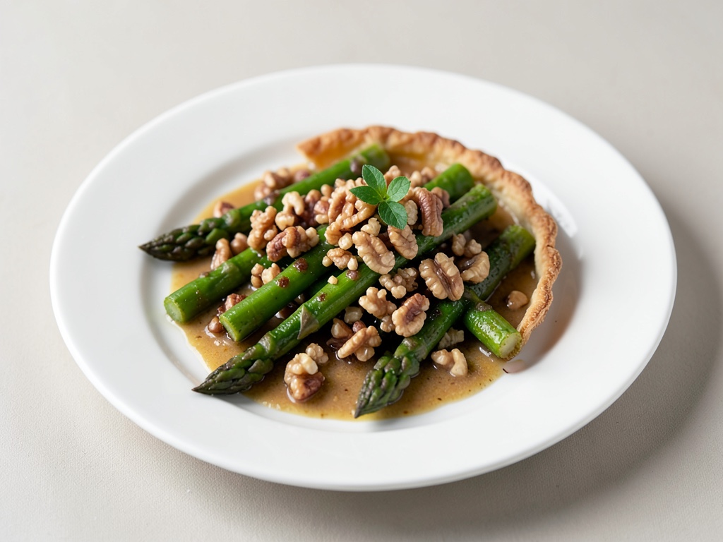 Tarte Asperges-Noix