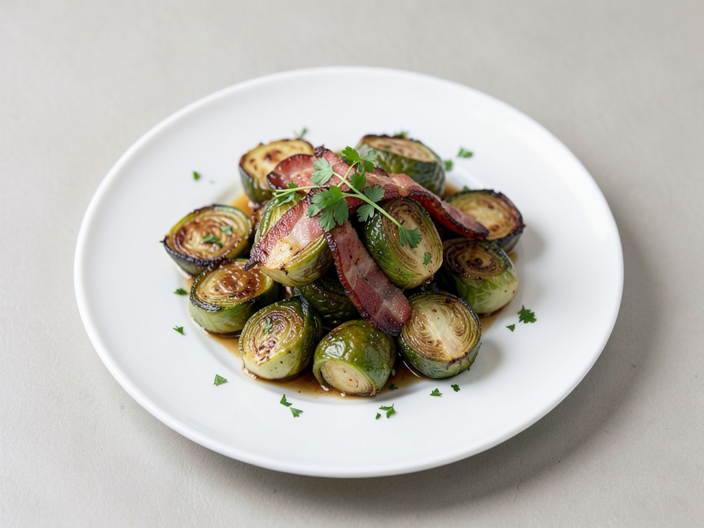 Cavolo di Bruxelles croccante con pancetta
