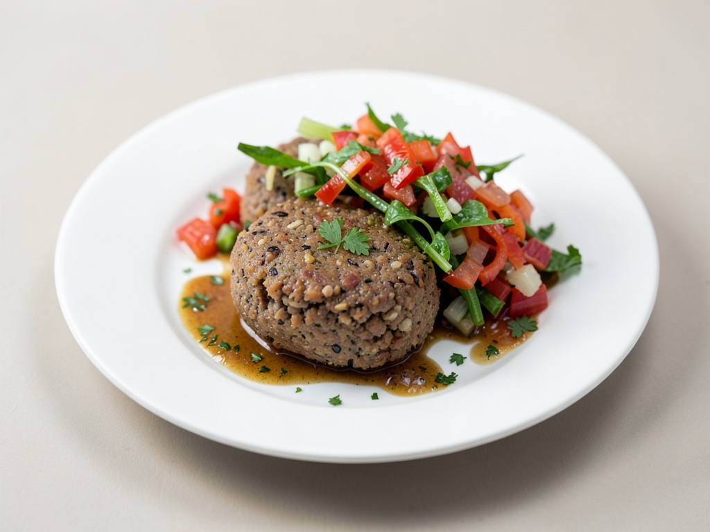 Boulettes de pain au lard du Tyrol avec salade de chou