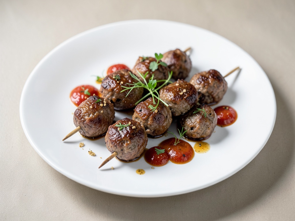 Spiedini di Ravioli con Polpette