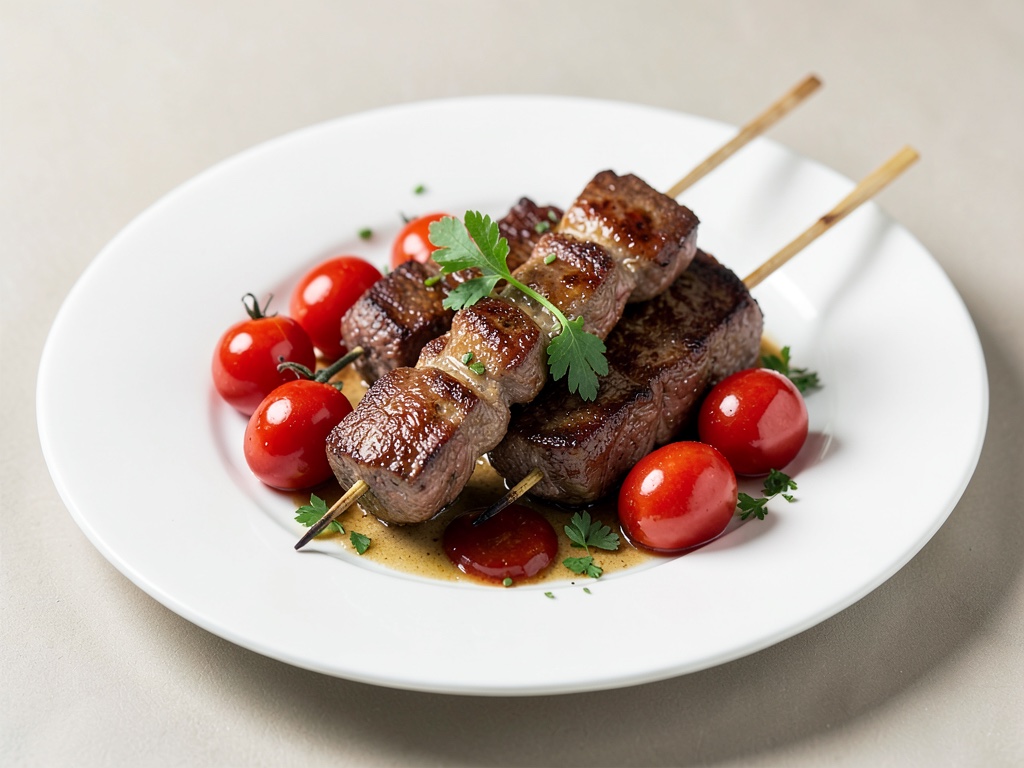 Spiedini di filetto di manzo con pomodorini