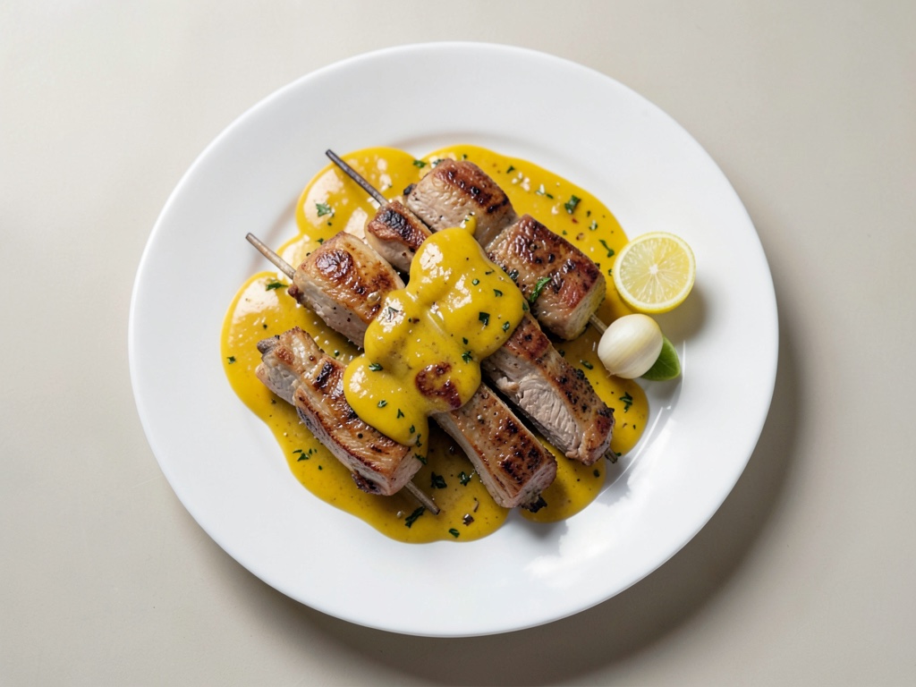 Spiedini di pollo con salsa al mango