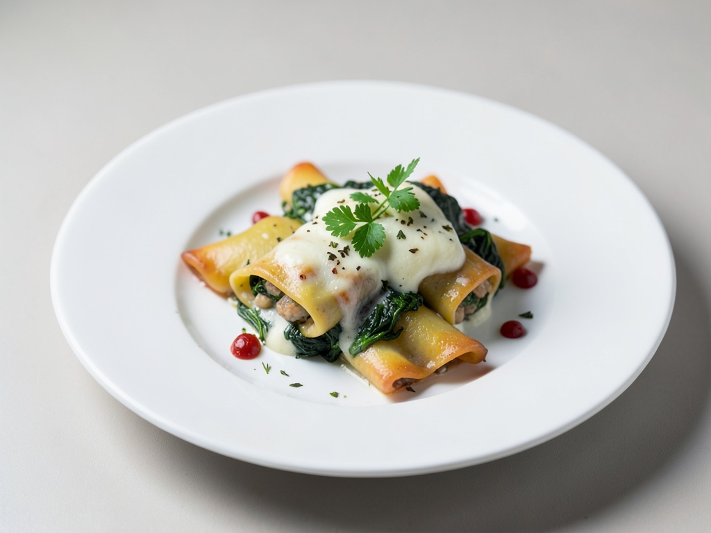 Cannelloni ripieni di ricotta e spinaci