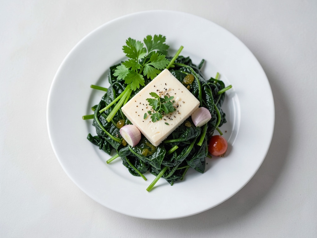 Strati di spinaci e feta croccanti