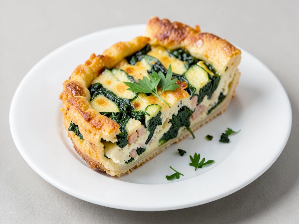 Quiche croccante agli spinaci e zucchine