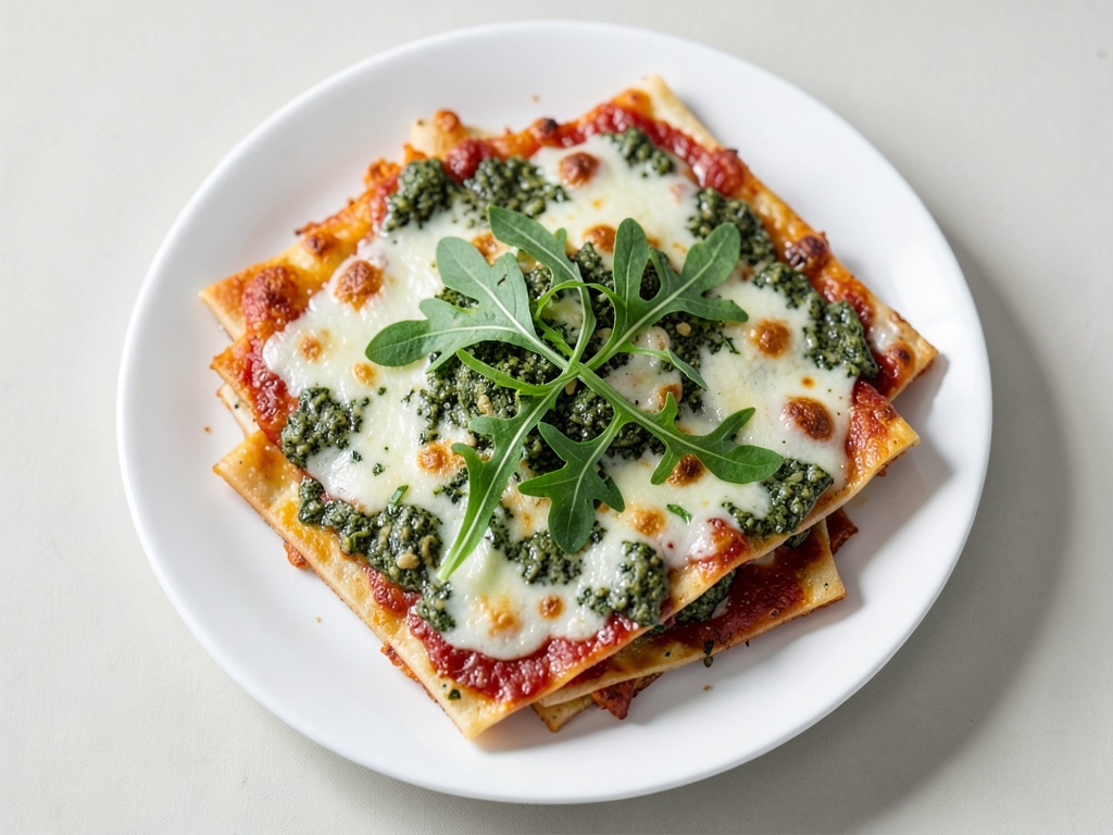 Cremige Spinat-Rucola-Lasagne