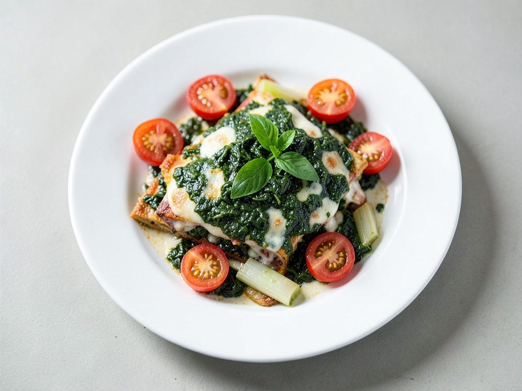 Lasagna cremosa agli spinaci