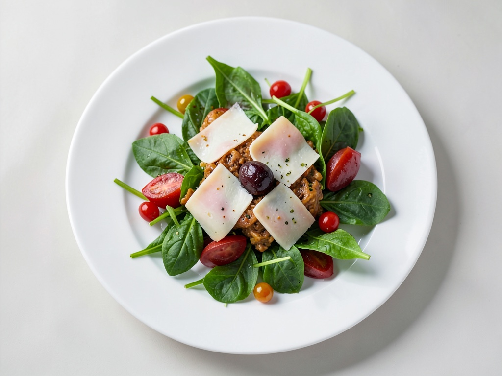 Spinatsalat mit Provolone