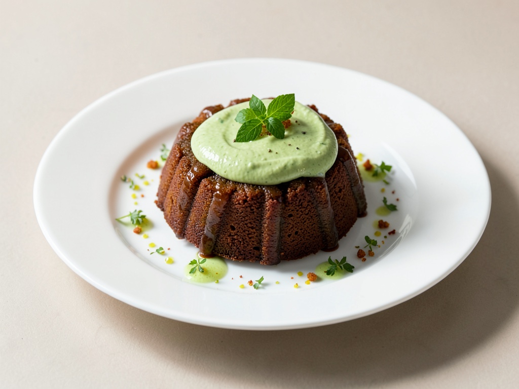 Torta Ragno con panna verde