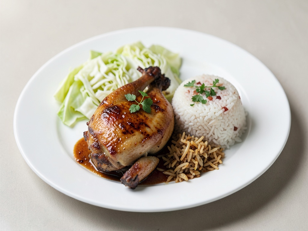 Anatra al wok con cavolo cappuccio e riso