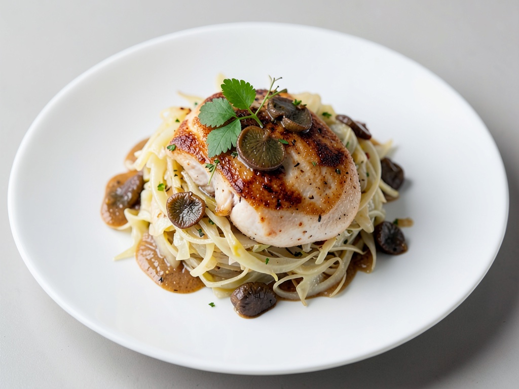 Cavolo cappuccio con morelle e pollo