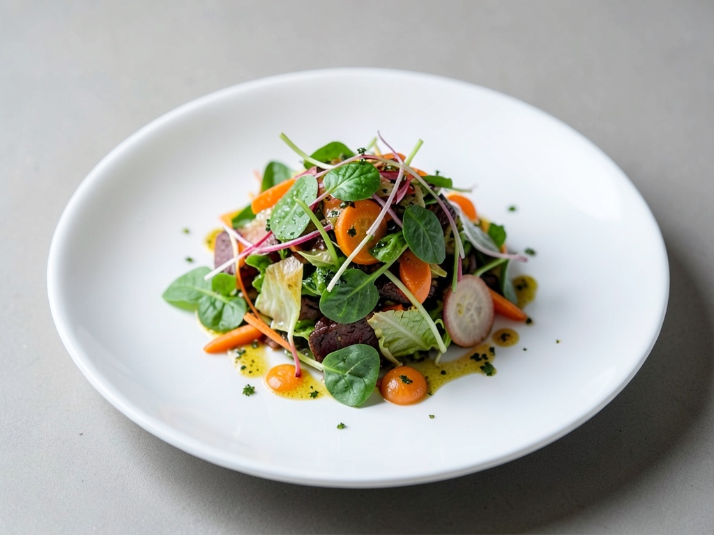 Insalata fresca di carote e germogli