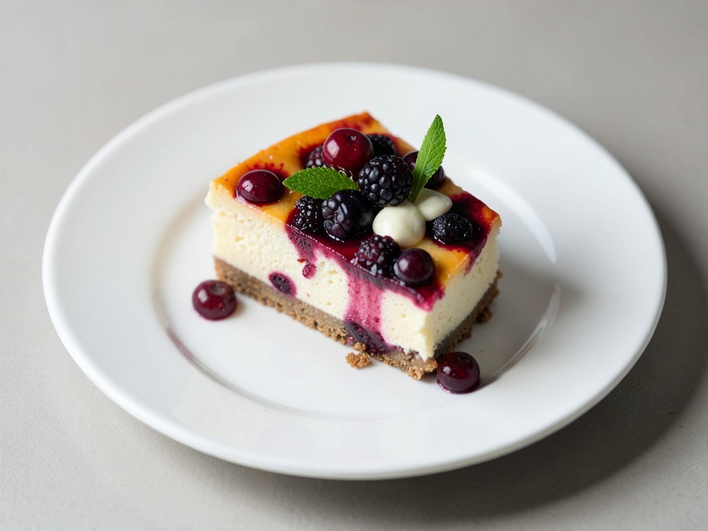 Saftiger Stachelbeer-Käsekuchen
