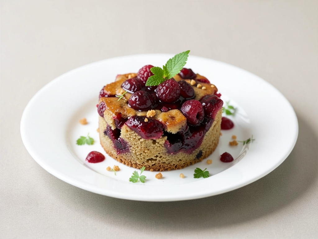 Torta succosa a ribes e noci