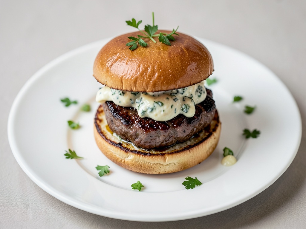 Burger succulenti con Gorgonzola e crema