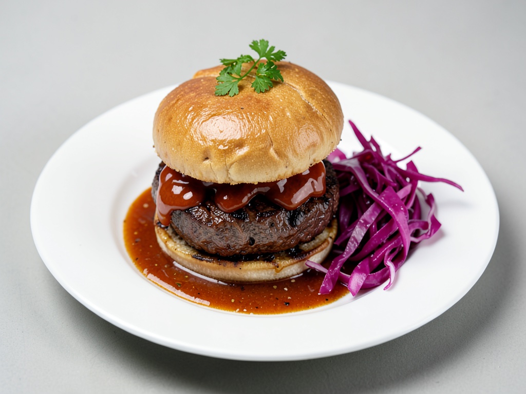 Burger succulenti con crauti rossi agrodolci