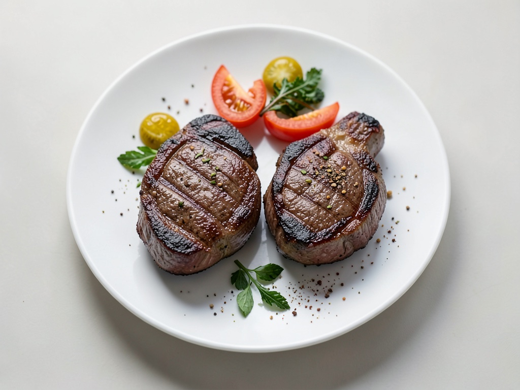 Bistecche con verdure alla griglia