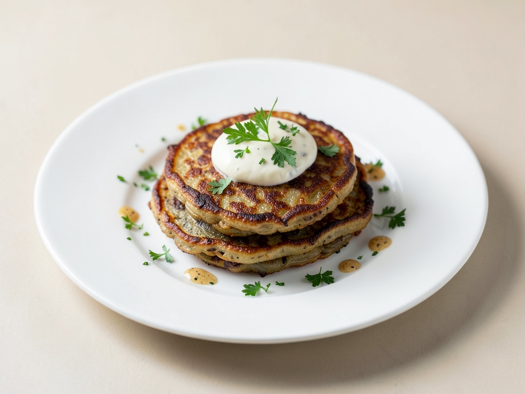 Crocche croccanti di rapa con crema di pera e quark