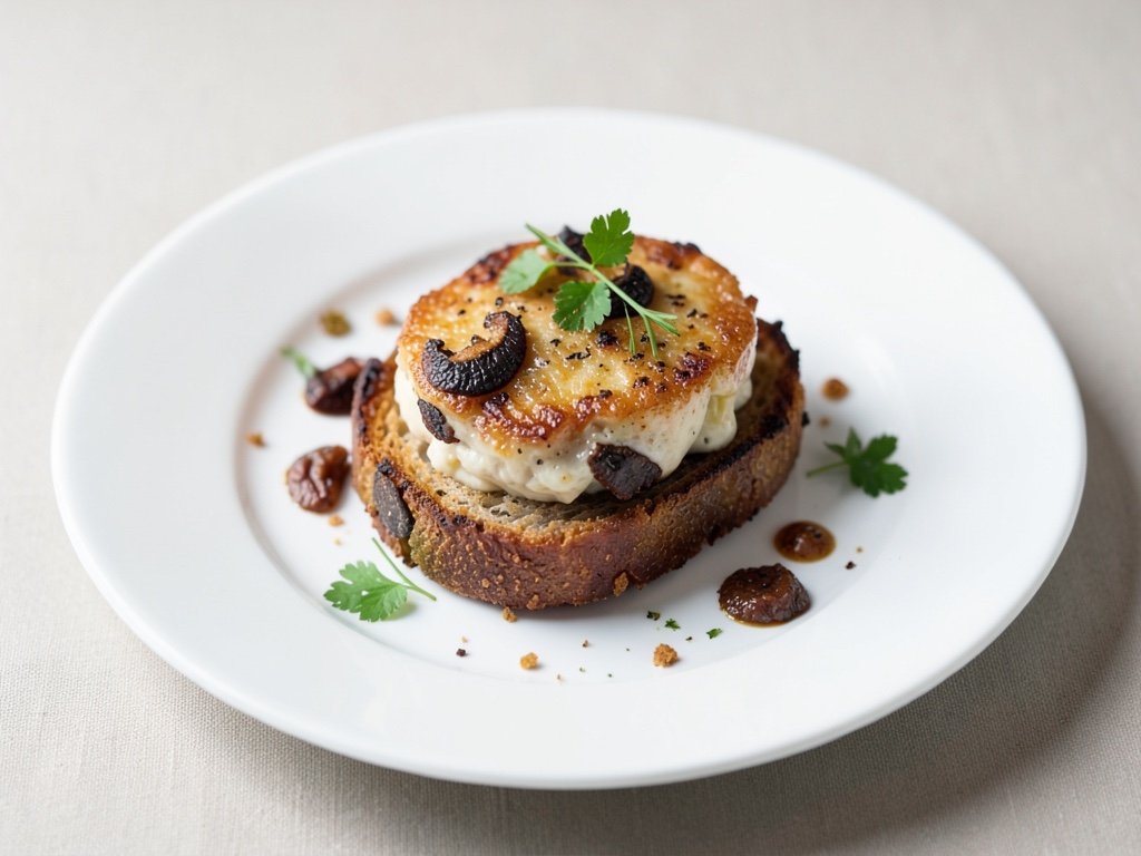 Crostini crujientes de boletus
