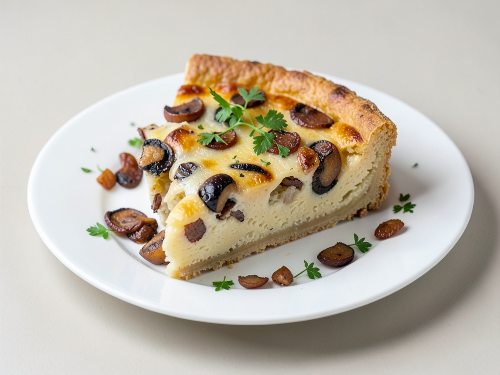 Torta di patate e porcini