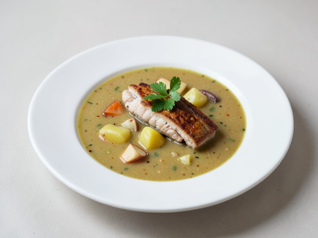 Sopa de bacalao seco y patatas