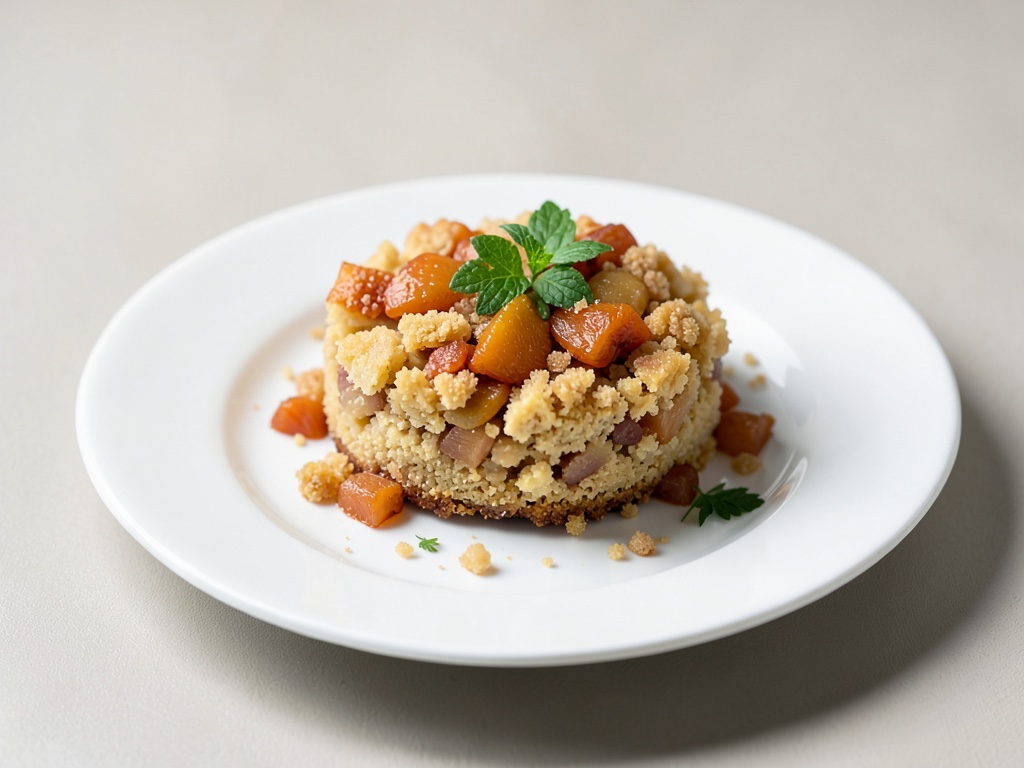 Torta croccante alle albicocche con crumble